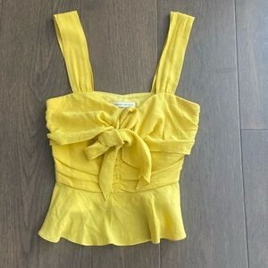 Th East Order Golden Yellow Sleeveless Top